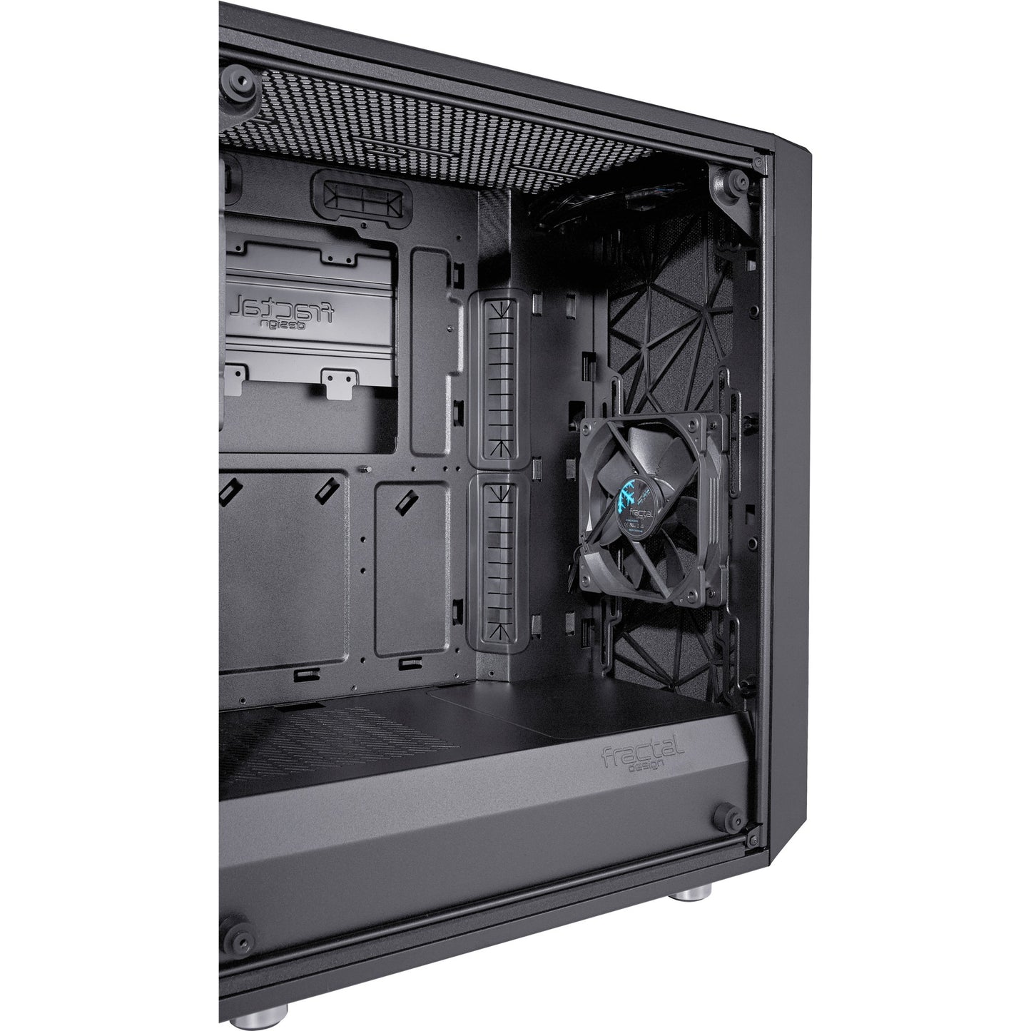 Fraktales Design meshify c dunkle getemperte Glas