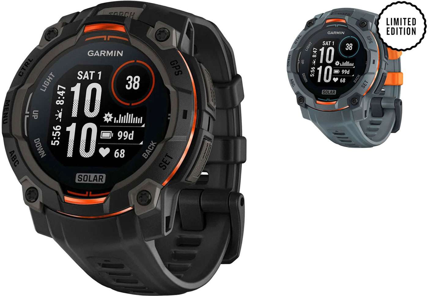 Garmin instinct® 3 Solar 45 mm – GPS-Multisport-Smartwatch