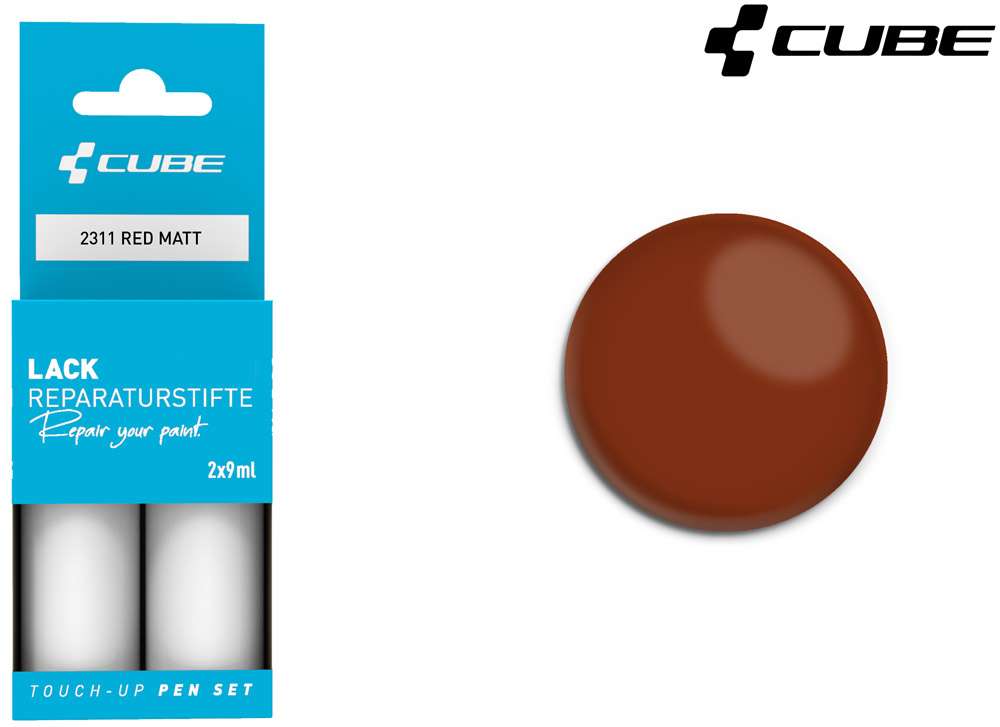 Cube Lackstift-Set rot matt