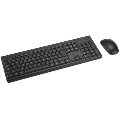 Kensington km270 eq wiederaufladbares Desktop-Set – kabelloses Desktop-Set (schwarz, US-Layout (QWERTY), Membran, 100 %, Bluetooth, 2,4 GHz)