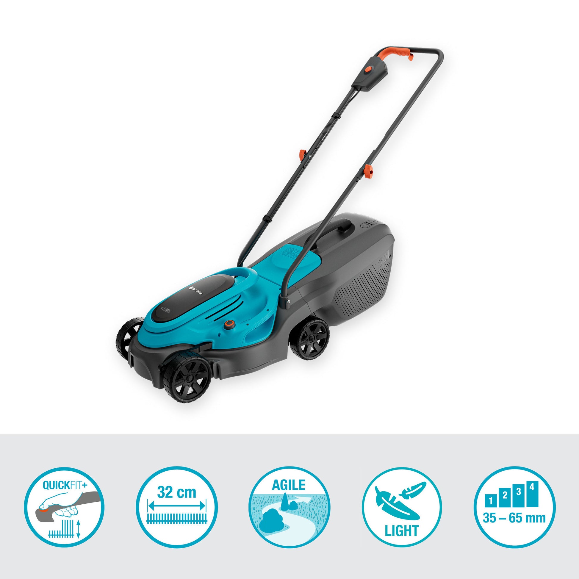 Gardena Akku-Rasenmäher Easymax 3218 V P4A Set 40