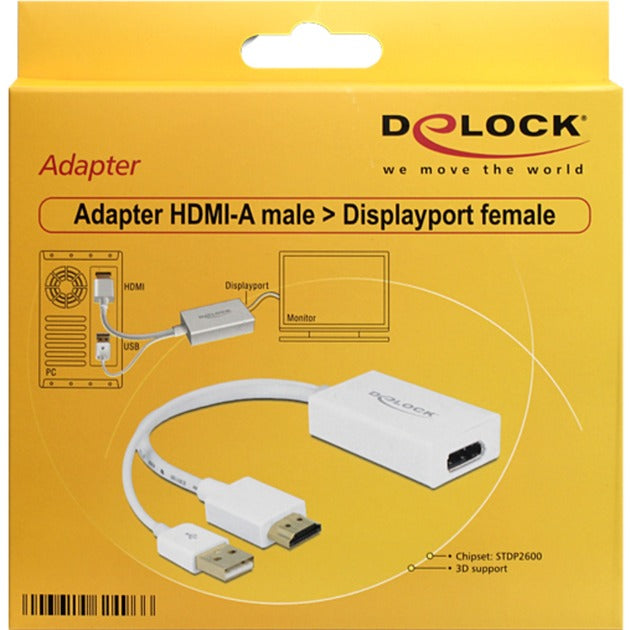 Delock HDMI-A (männlich)> DisplayPort 1.2 (weiblich)