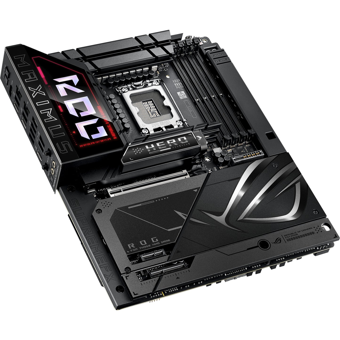 Asus Rrog Maximus Z890 Hero BTF Sockel 1851 Mainboard (schwarz, RAID, 5 GB-LAN, Wi-Fi 7, BT, Sound, ATX)