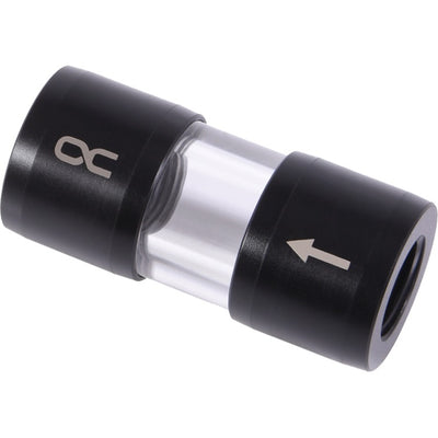 Alphacool Eiszapfen Acryl-Acetal-Inline-Filter G1 4 Innengewinde (schwarz transparent)