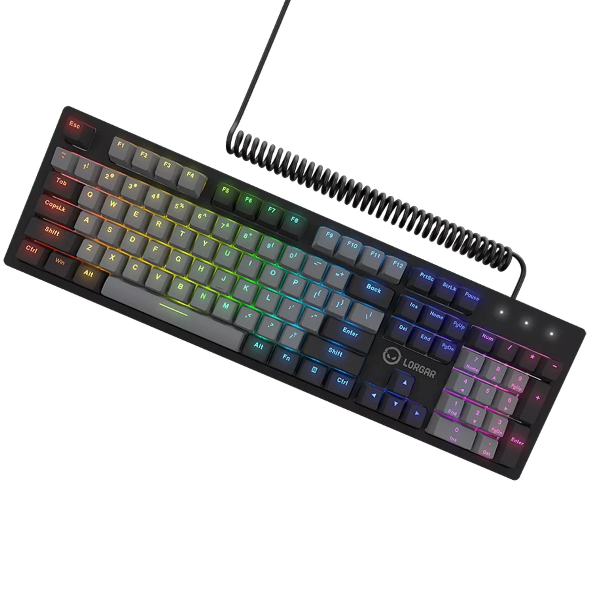 Lorgar Azar 514, Gaming-Tastatur (Schwarz, US-Layout, Logar Dream, RGB)