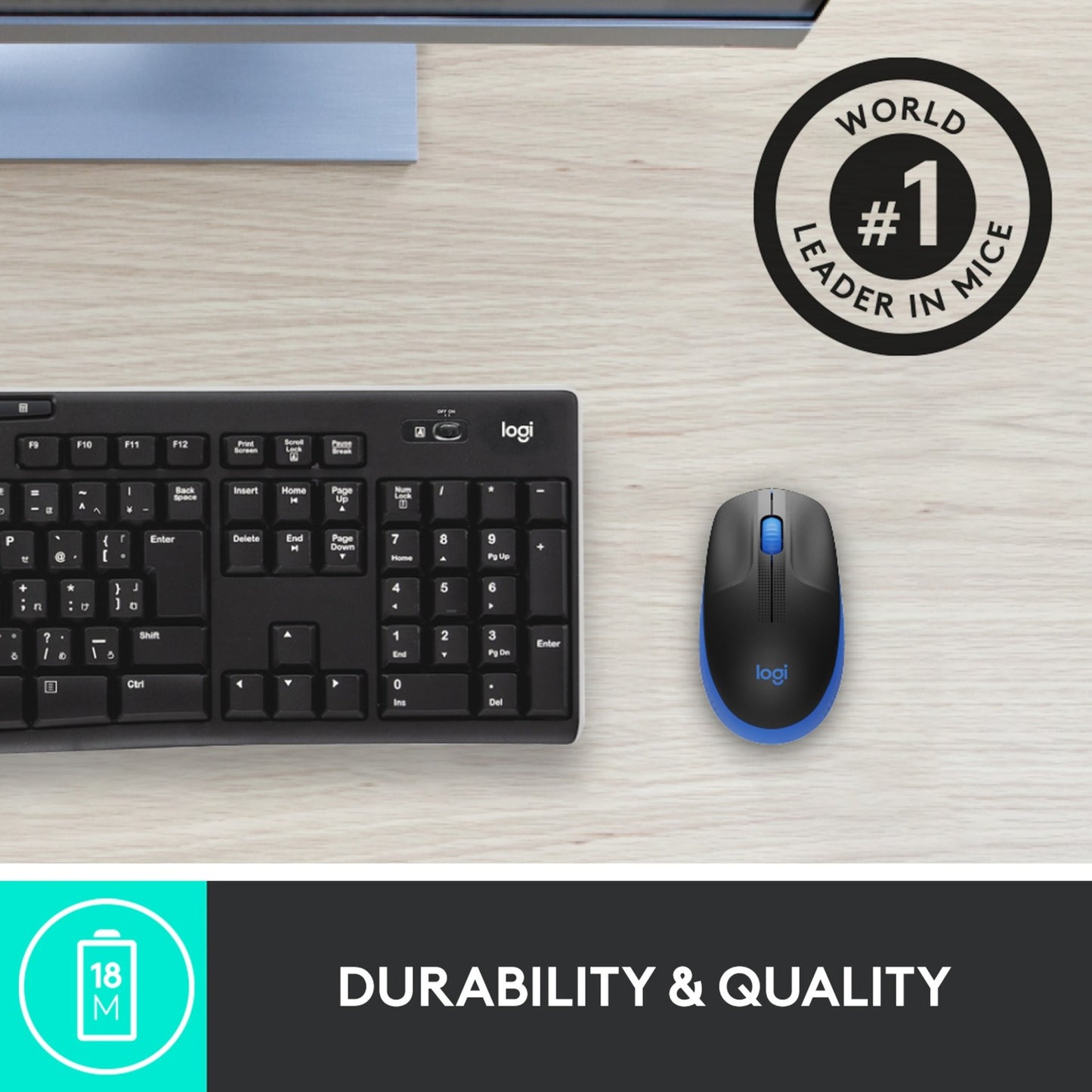 Logitech M190 Funkmaus in voller Größe