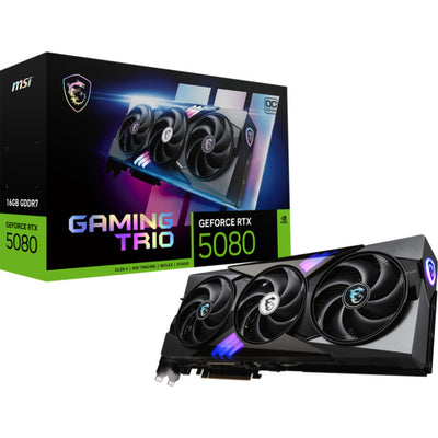 MSI GeForce RTX 5080 16G Gaming Trio OC Grafikkarte (3x Display Port, 1x HDMI)