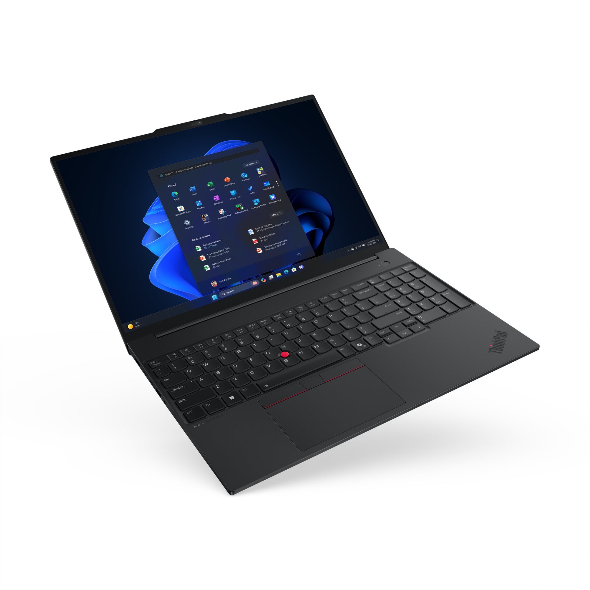 Lenovo Thinkpad E16 Gen 3 AMD (21st005xmh) 16 Laptop (schwarz | Ryzen 7 250 | Radeon 780m | 32 GB | 1 TB SSD)