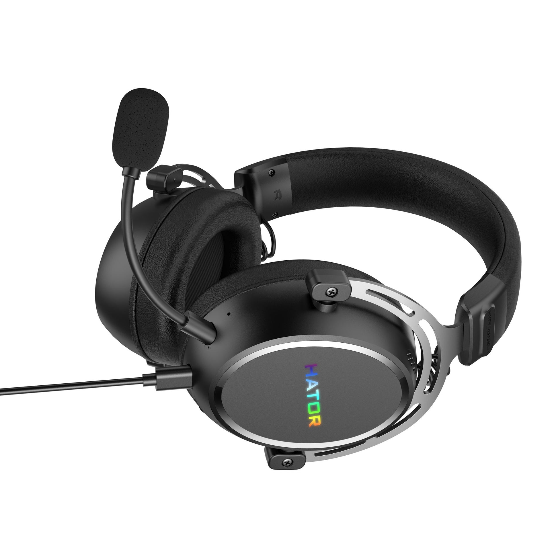 Hator Hypergang 3 USB Over-Ear-Gaming-Headset (schwarz, RGB, 7.1 Virtual Surround, USB Bluetooth)