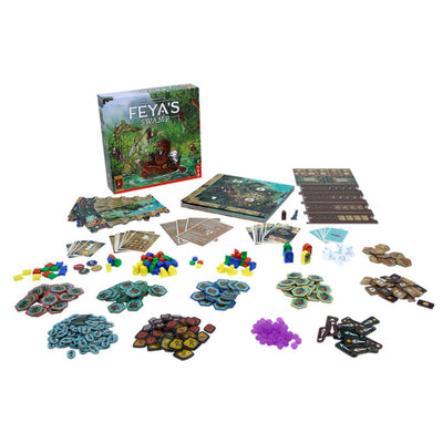 999games 999 Spiele – Feya's Swamp – strategisches Expertenspiel – starke Kombination aus Arbeiterplatzierung und Plättchenplatzierung – von den Machern von Terra Mystica!