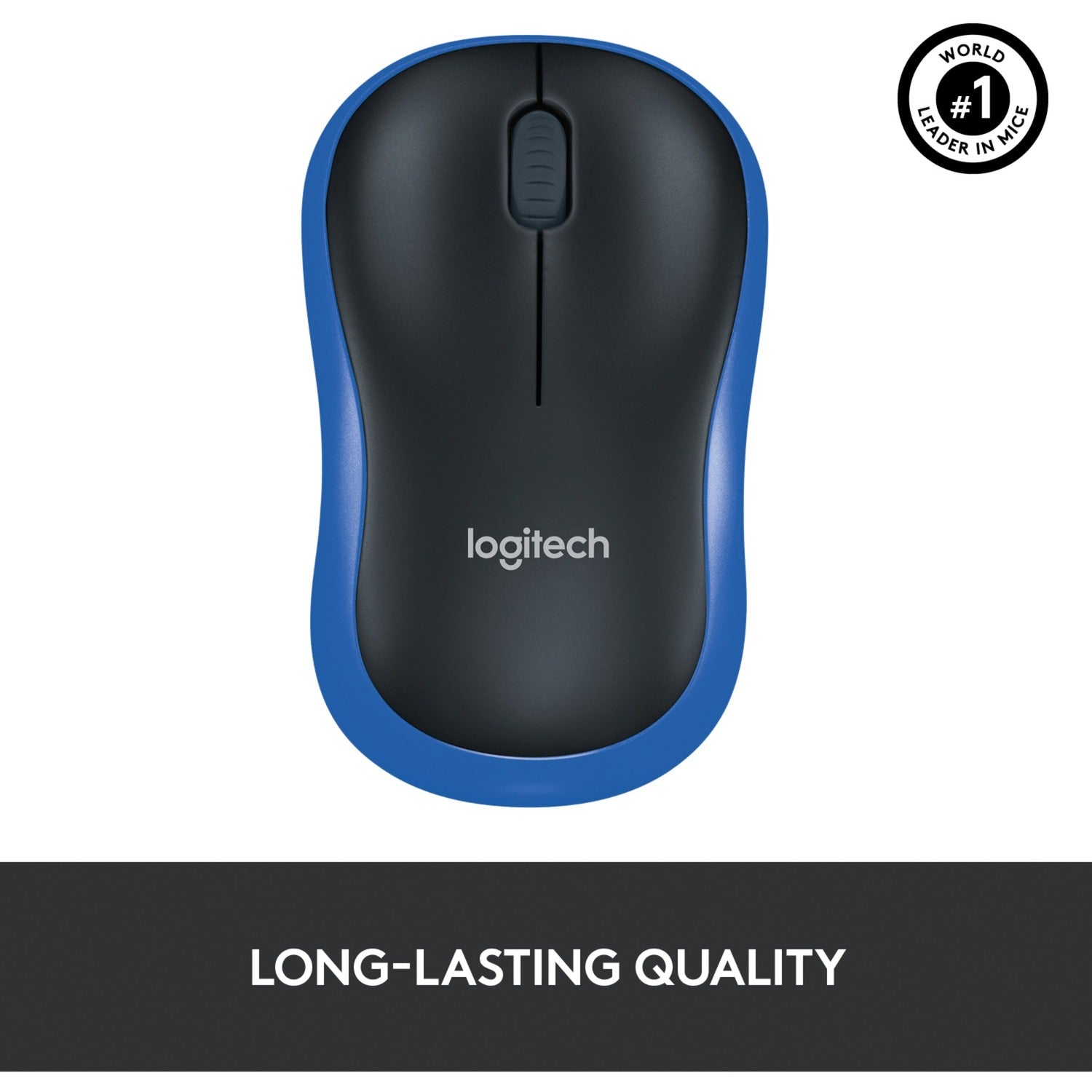 Logitech kabellose Maus M185 (blau, Einzelhandel)