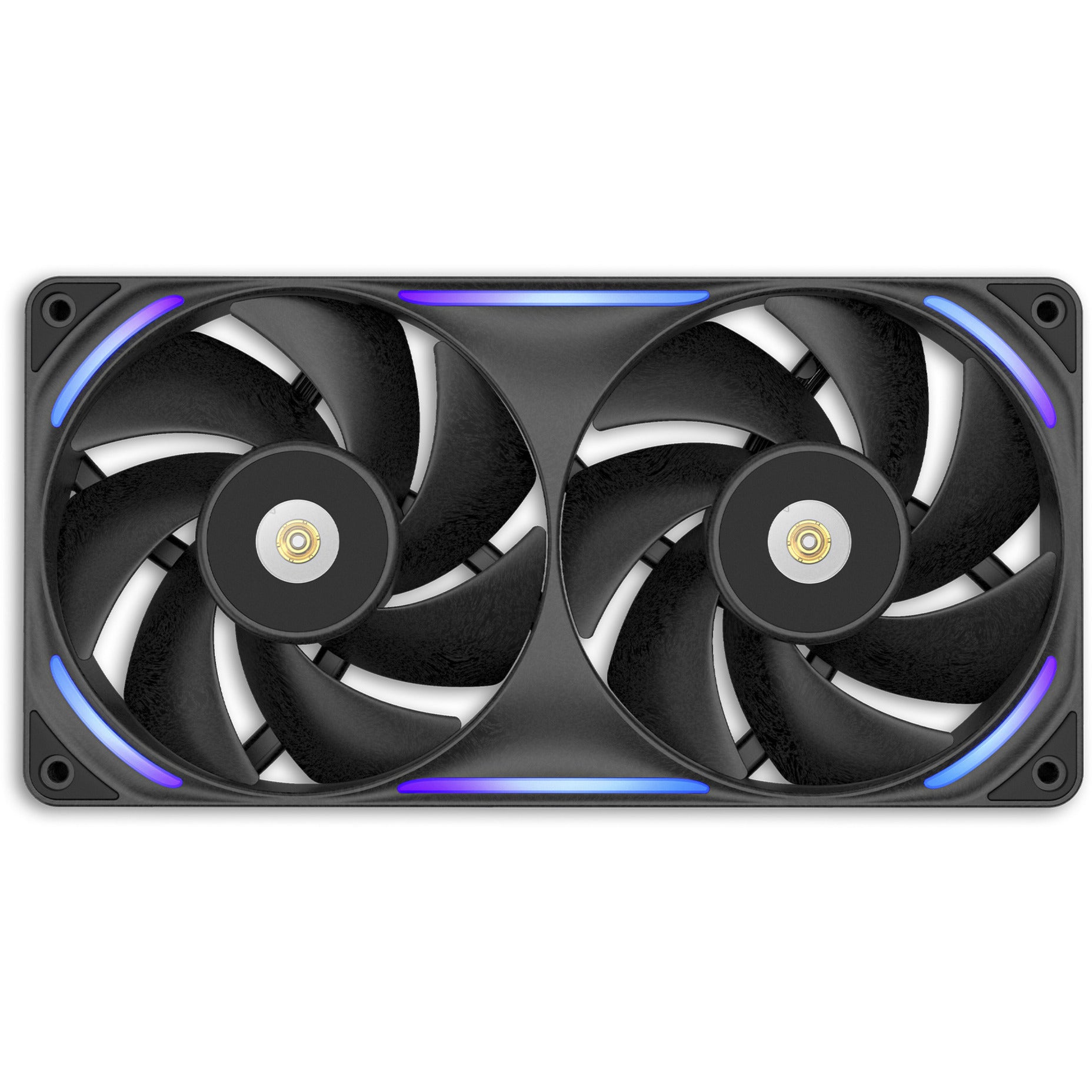 Nzxt f240x RGB-Gehäuselüfter (schwarz, 2 Stück, 240 x 120 x 30 mm, PWM)