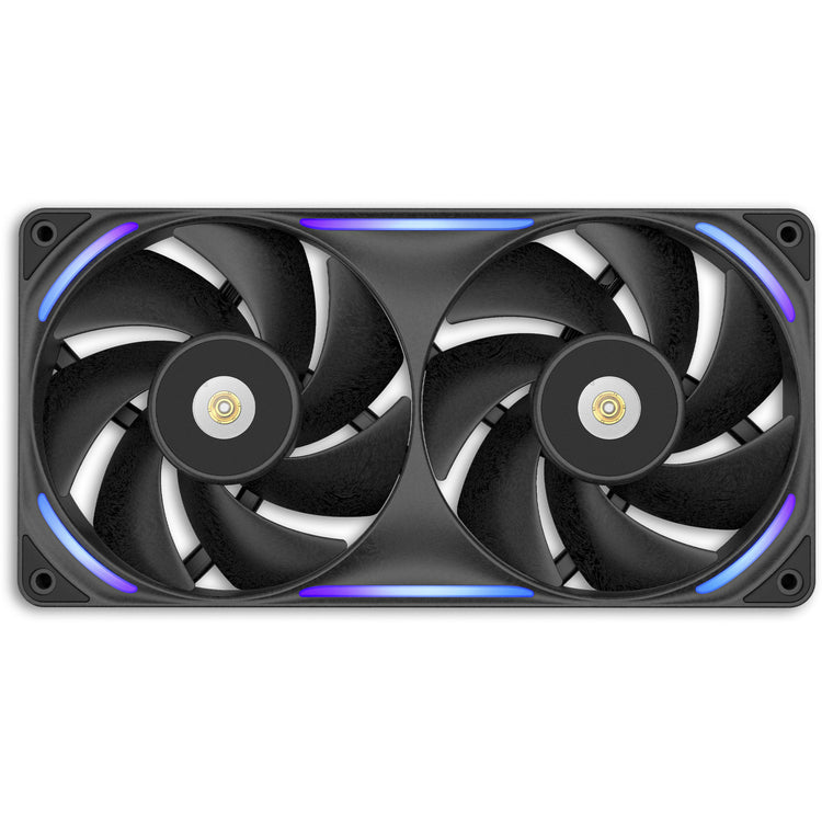 Nzxt f240x RGB-Gehäuselüfter (schwarz, 2 Stück, 240 x 120 x 30 mm, PWM)