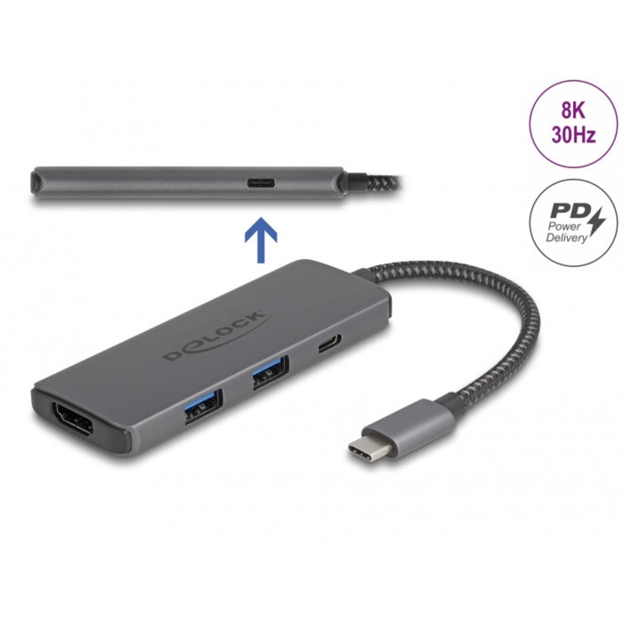 Delock USB Typ-C Dockingstation 8k