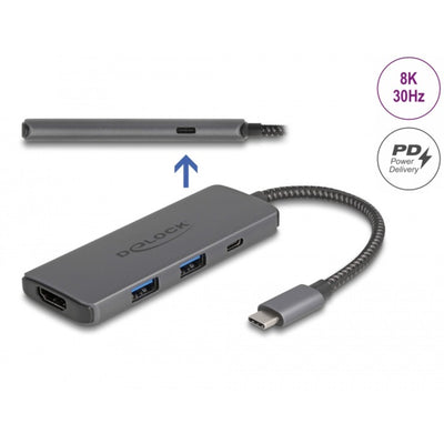 Delock USB Typ-C Dockingstation 8k