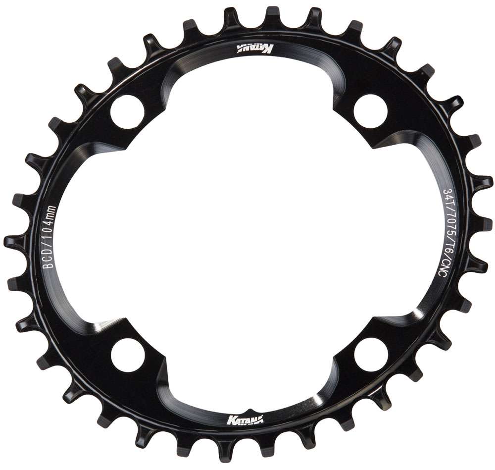 Katana Razorblade ovales schmales breites Kettenblatt 104 mm