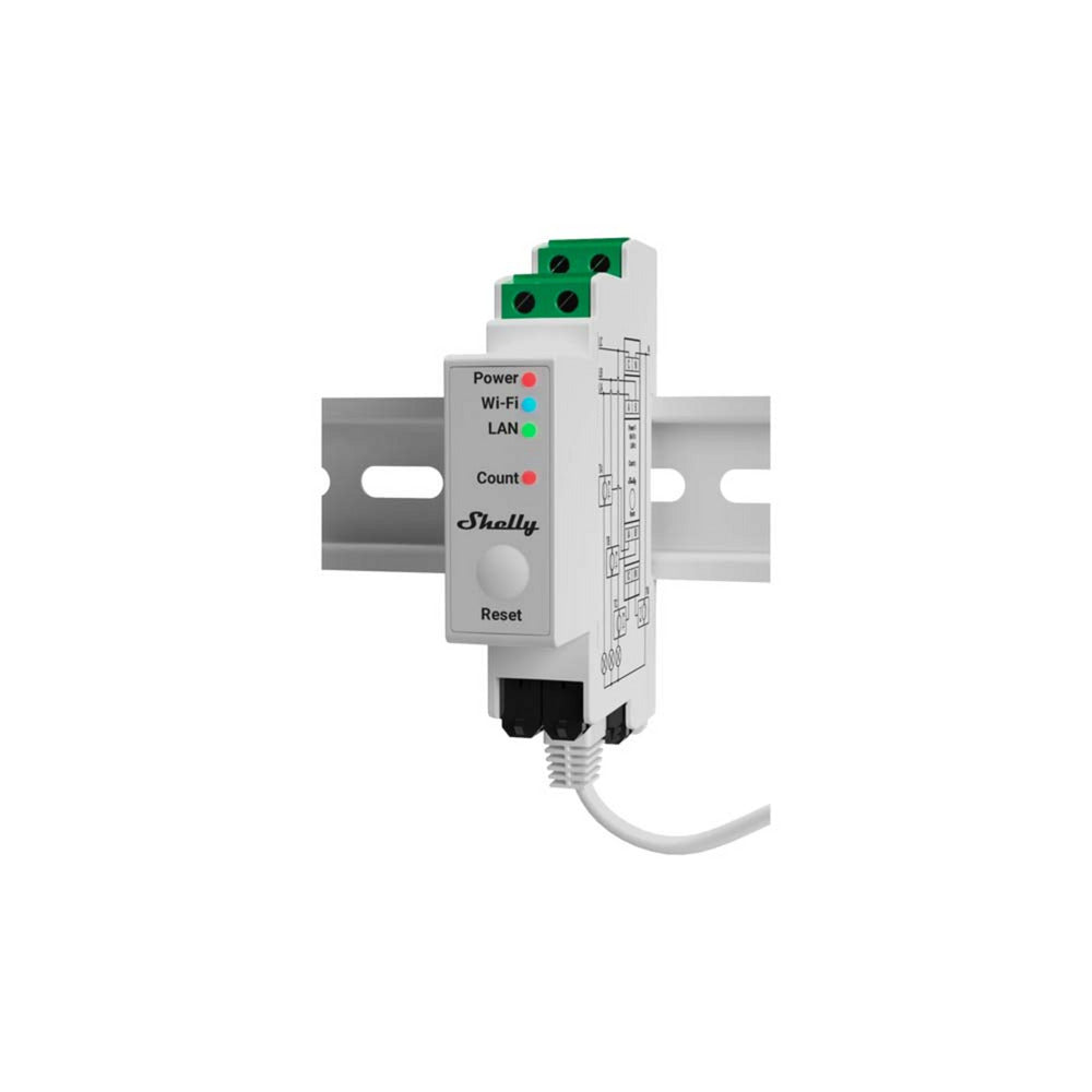 Shelly pro 3em-120a v2 Messgerät (weiß, LAN, WLAN, Bluetooth)