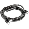 Club 3D USB Typ-C, Y Ladekabel zu 2x USB Typ-C