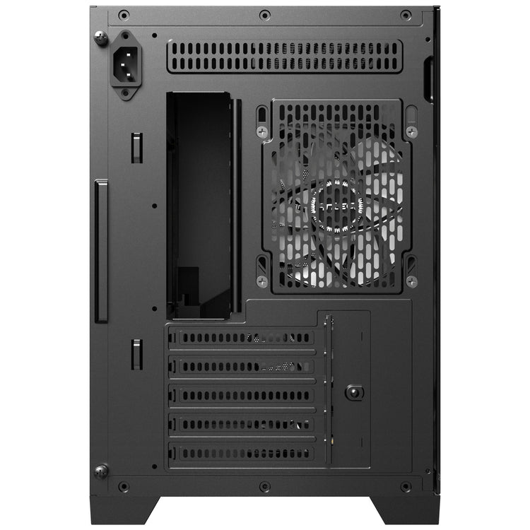 Antec Flux M Mini-Tower-Gehäuse (schwarz | 1x USB-A | 1x USB-C | gehärtetes Glas)