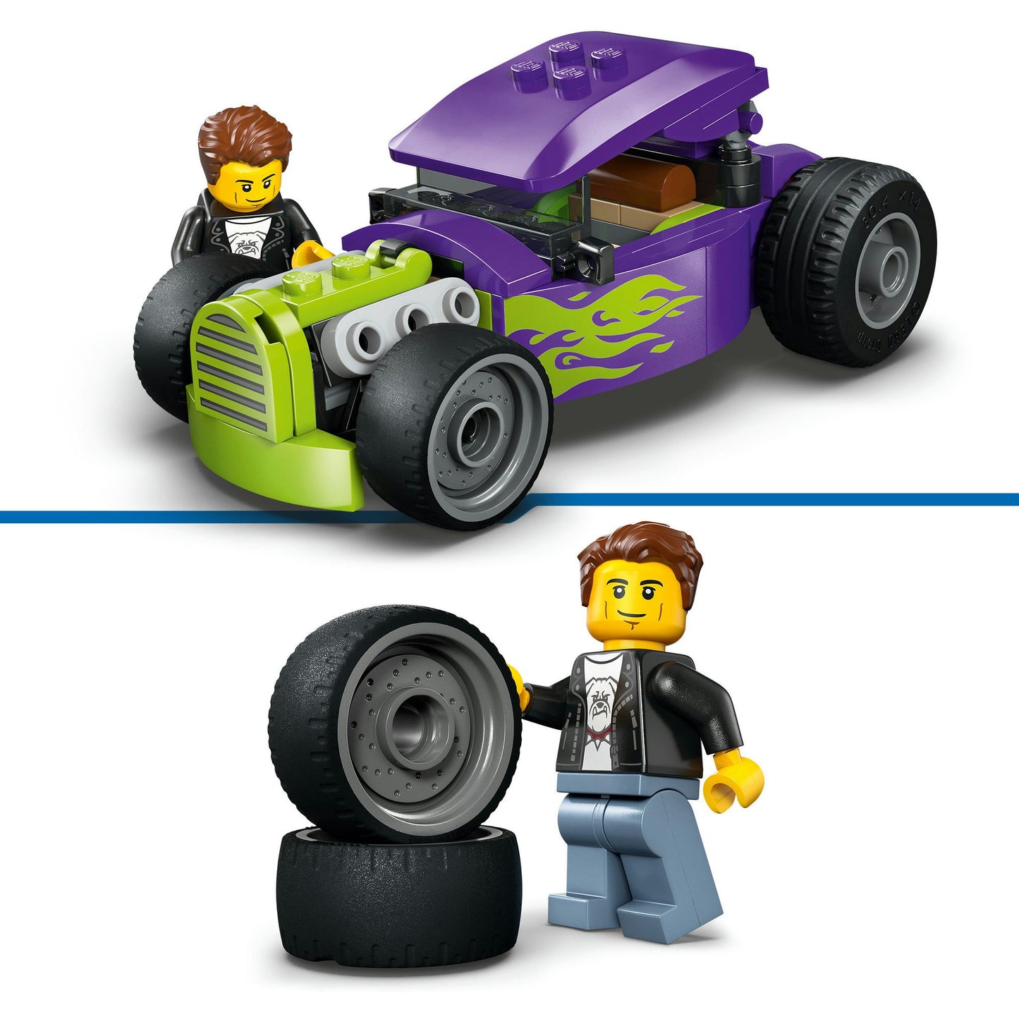 Lego City tolle Fahrzeuge 60485 Hot Rod | 2 Stk