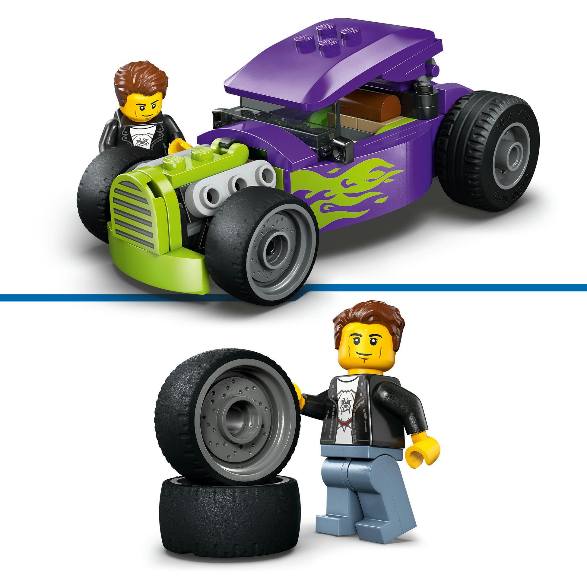 Lego City tolle Fahrzeuge 60485 Hot Rod | 2 Stk