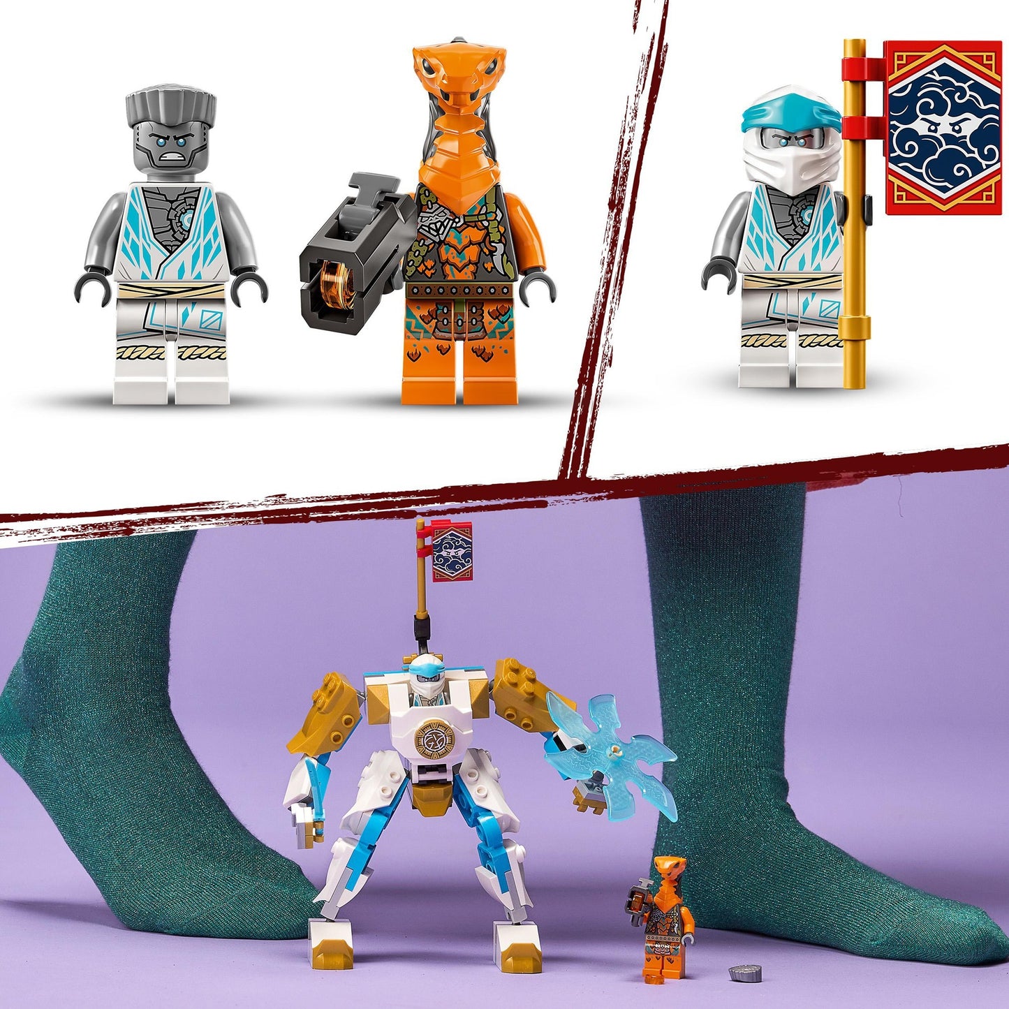 Lego Ninjago – Zanes Power-Up Mech EVO Konstruktionsspielzeug (71761)