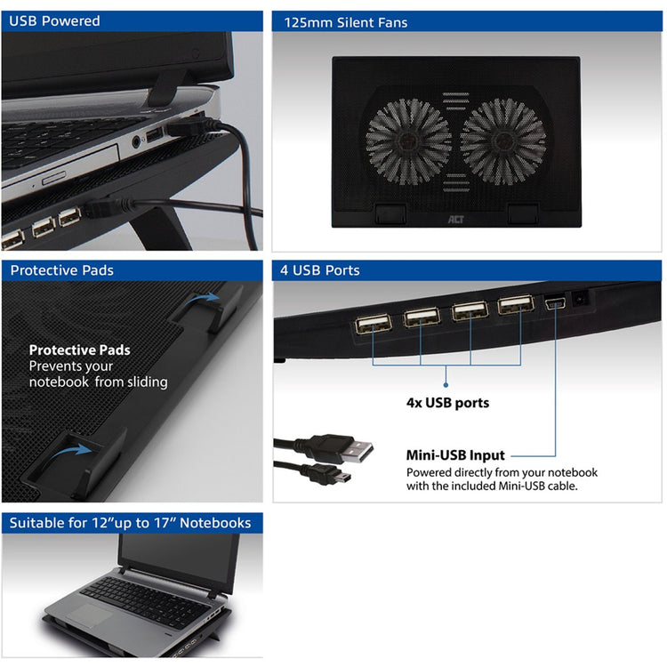 Act Connectivity Laptop Standard mit Lüfter, Höhenanpassung BAA