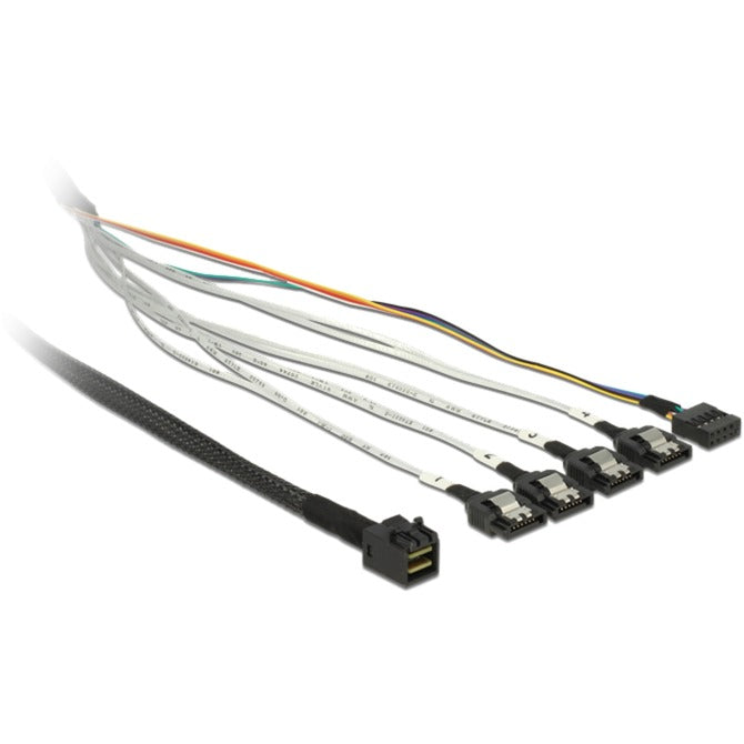 Delock Cable Mini SAS HD SFF-8643> 4 x SATA 7 PIN, 0,5 m
