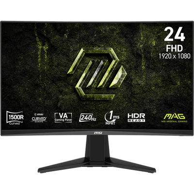 Msi Mag 245c x24 23,6 gebogener Gaming-Monitor (schwarz, 2x HDMI, Display-Port, 240 Hz)