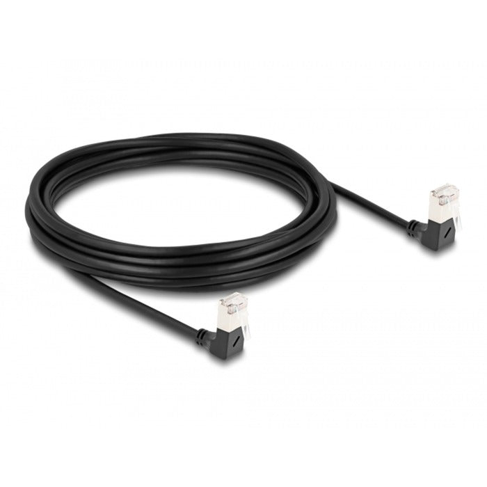 Delock RJ45 Network Cable Cat.6a S FTP Slim 90 ° nach unten