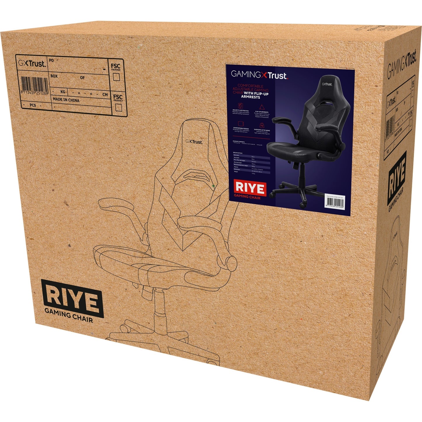 Vertrauen Sie GXT 703 Riye Gaming Chair