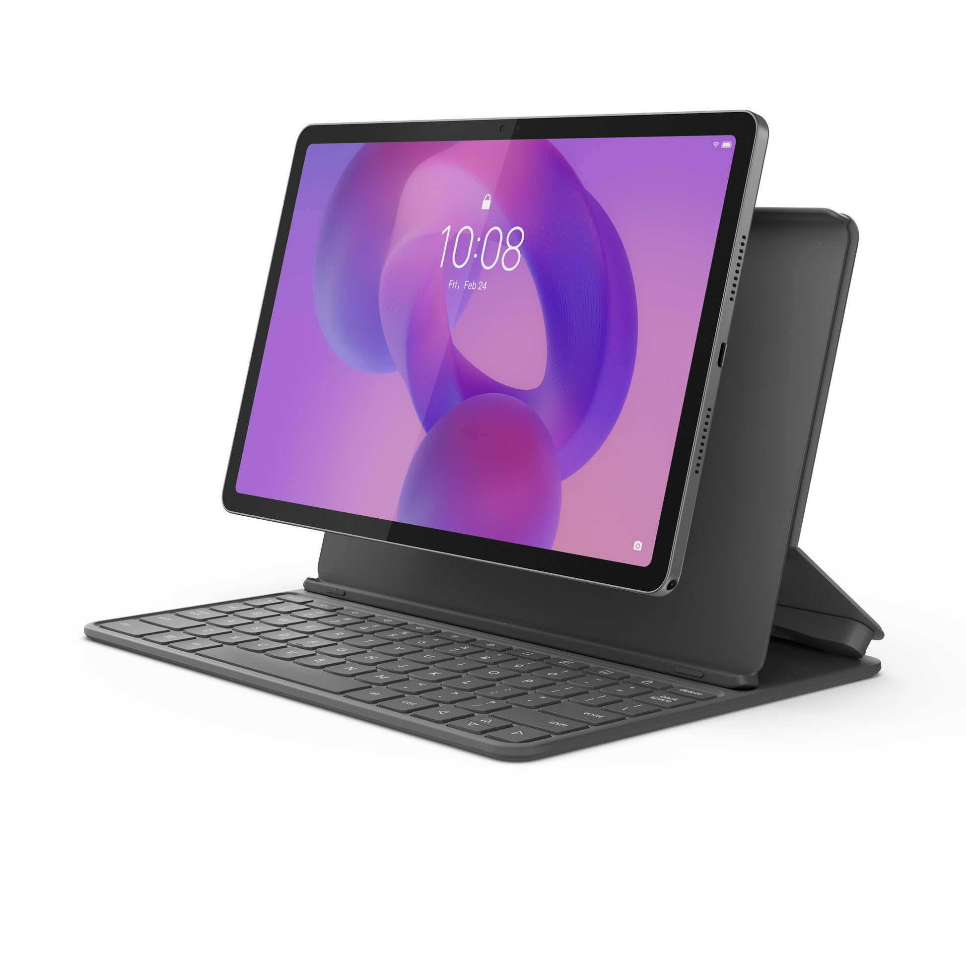 Lenovo Folio-Tastatur für Ideatab (grau, britisches Layout (QWERTZ), Pogo-Pin)