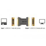DELOCK DVI 24+1 männlich zu DVI 24+5 weiblicher Adapter - afbeelding 2