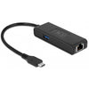 Delock USB-C-Adapter auf 2,5 Gigabit LAN mit USB-A-Femal