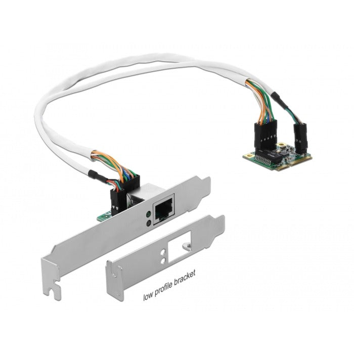 Delock mini pcle i o pple halbe Größe 1x Gigabit Lan