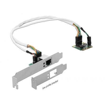 Delock mini pcle i o pple halbe Größe 1x Gigabit Lan