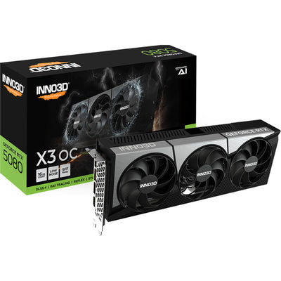 Inno3d N50803-16D7X-17603930 Geforce RTX 5080 x3 OC, ATX, 16 GB, GDDR7, 256-Bit, 960GBS, PCIE5, 360W