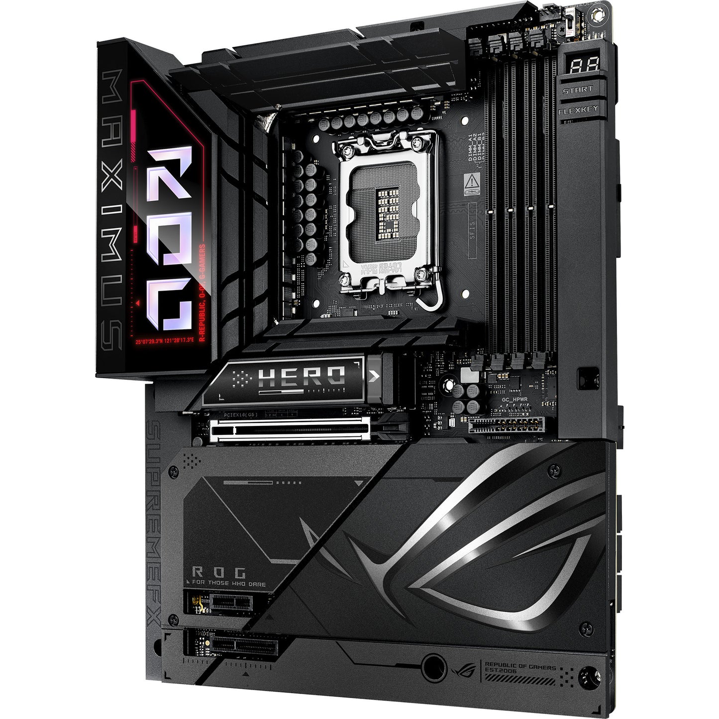 Asus Rrog Maximus Z890 Hero BTF Sockel 1851 Mainboard (schwarz, RAID, 5 GB-LAN, Wi-Fi 7, BT, Sound, ATX)