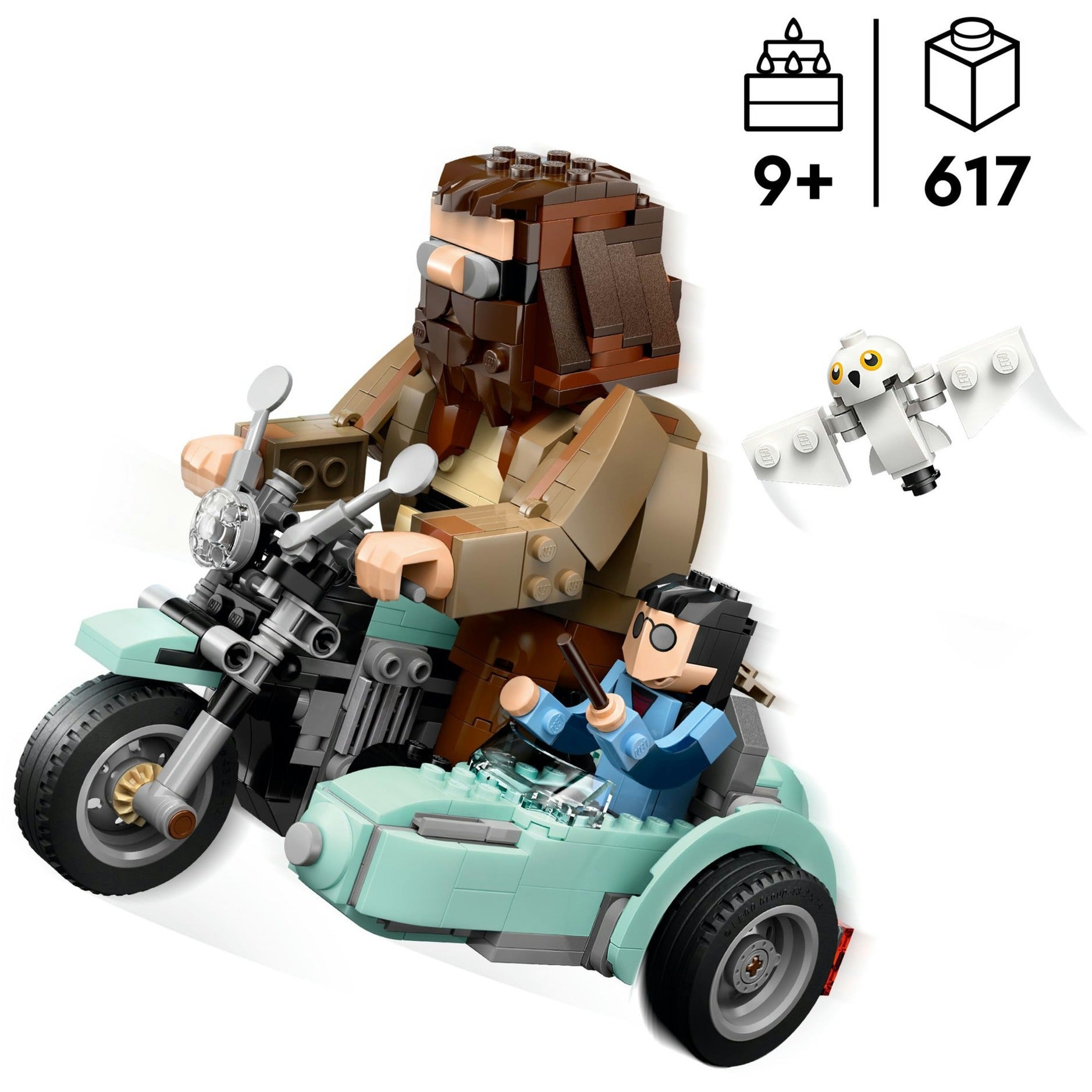 LEGO 76443 Harry Potter Hagrid und Harrys Fahrt mit dem Motorrad