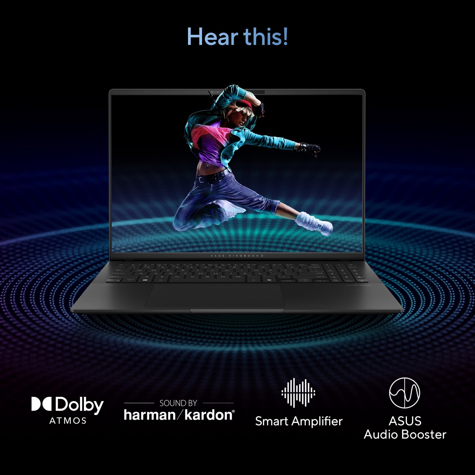 Asus vivobook s 16 oled (s5606ma-mx028w) 16 Laptop (schwarz | Core Ultra 7 155h | Arc-Grafik | 16 GB | 1 TB SSD)