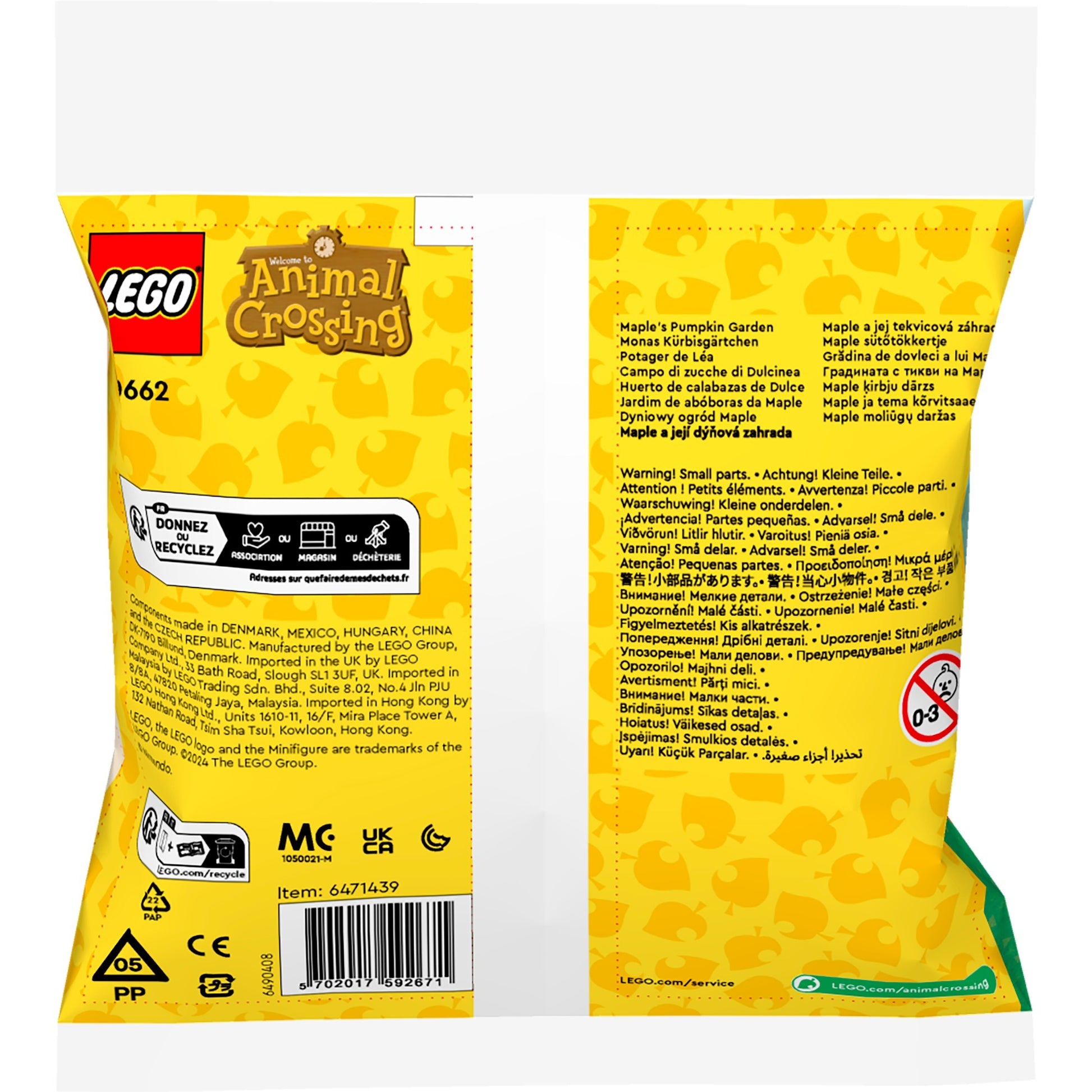 Lego Animal Crossing – Bauspielzeug „Ahorns Kürbisgarten“ (30662)
