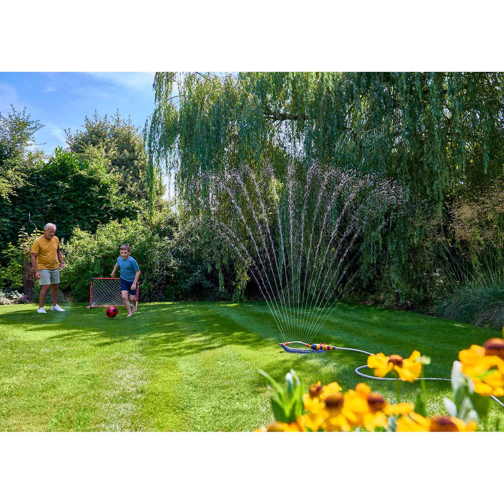 Hozelock oszillierender Sprinkler Aquasave Pro 220 m²