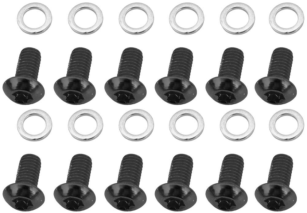 Quaxar Scheibenbremsschrauben-Set mit 12 Stück