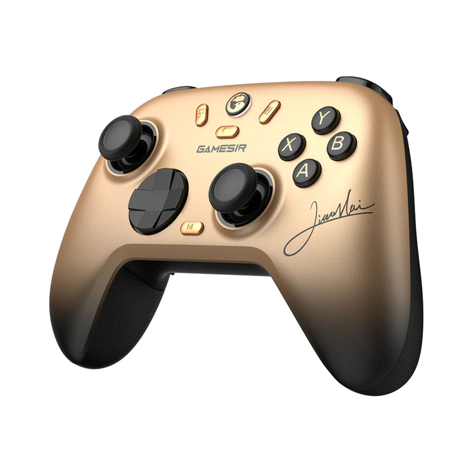 Gamesir Nova 2 Lite Multiplattform Wireless Game Controller Champion Edition (Gold Schwarz, Switch, PC, Android und iOS, Bluetooth 2,4 GHz USB)