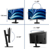 Philips 27b2n3500j 27 Monitor (schwarz, 120 Hz, HDMI, Display-Port, Audio, USB-Hub) - afbeelding 11