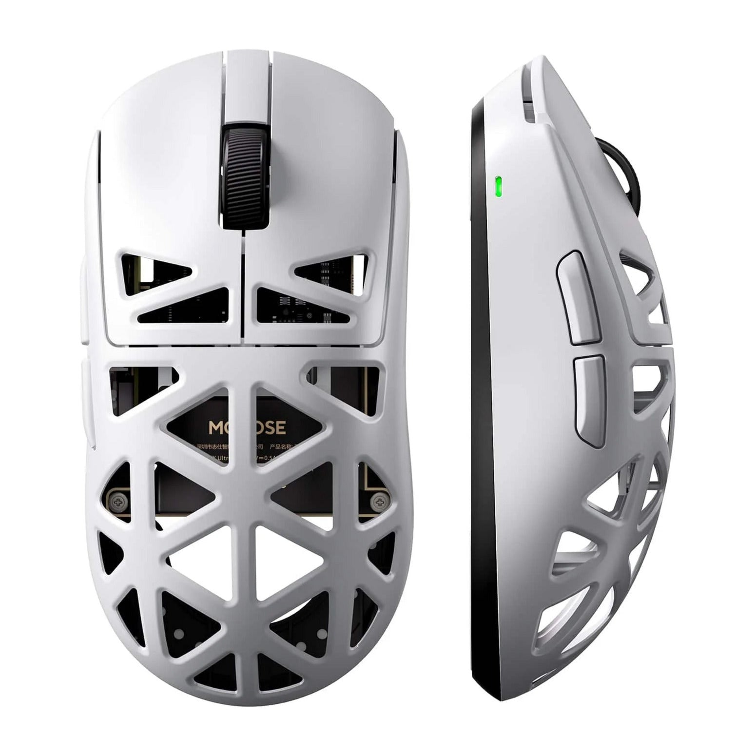 Mchose a7x Ultra-Magnesiumlegierung kabellose Gaming-Maus (weiß, bis zu 40.000 dpi, 2,4 GHz USB-C Bluetooth)