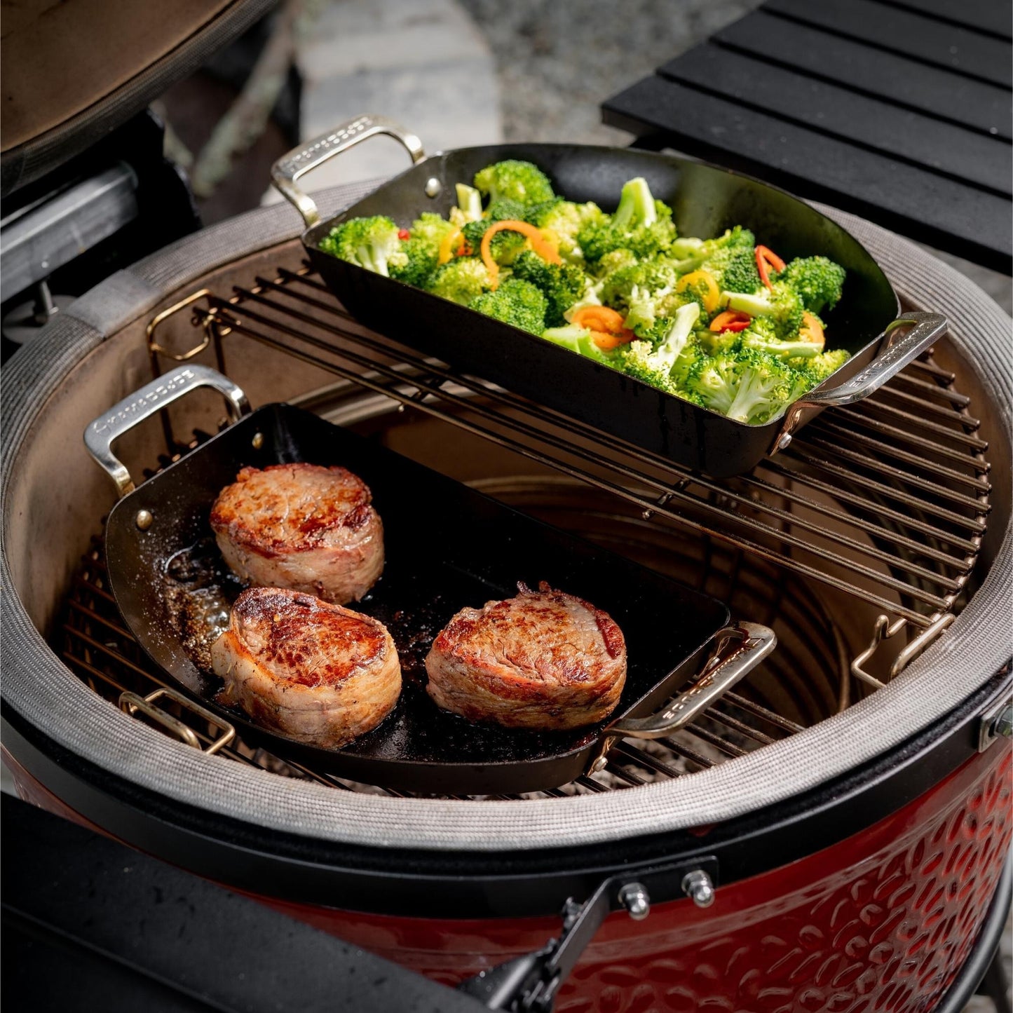 Kamado Joe Karbar Half Pan Set