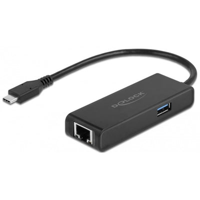Delock USB-C-Adapter auf 2,5 Gigabit LAN mit USB-A-Femal