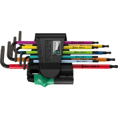 Wera Zuss Keys Set Torx 967 9 TX BO Multicolour 1 SB