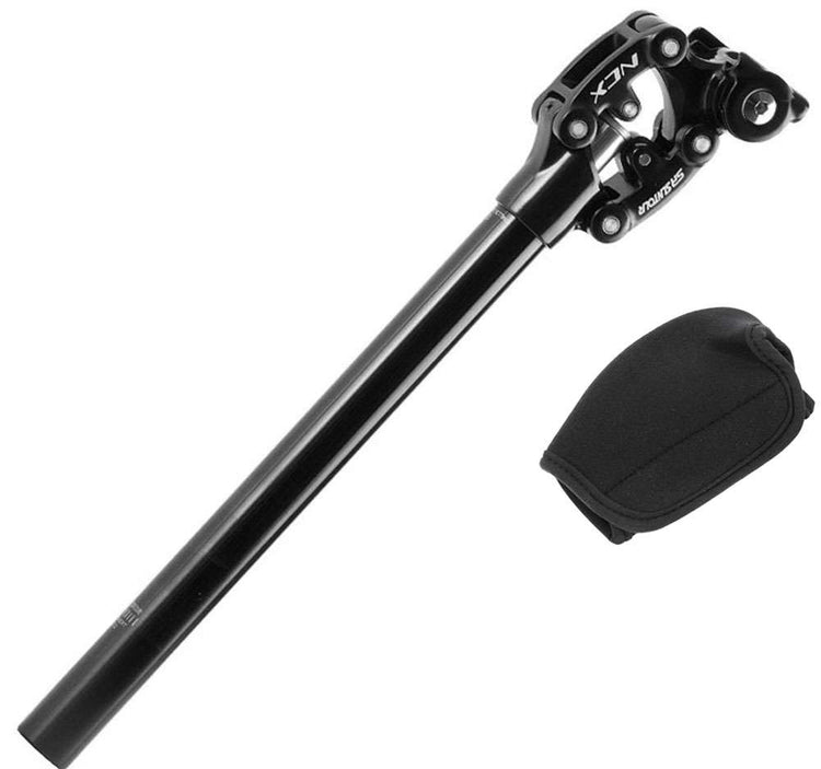 Suntour SP12 SP17 NCX 350 mm gefederte Sattelstütze + Sicherheitsabdeckung